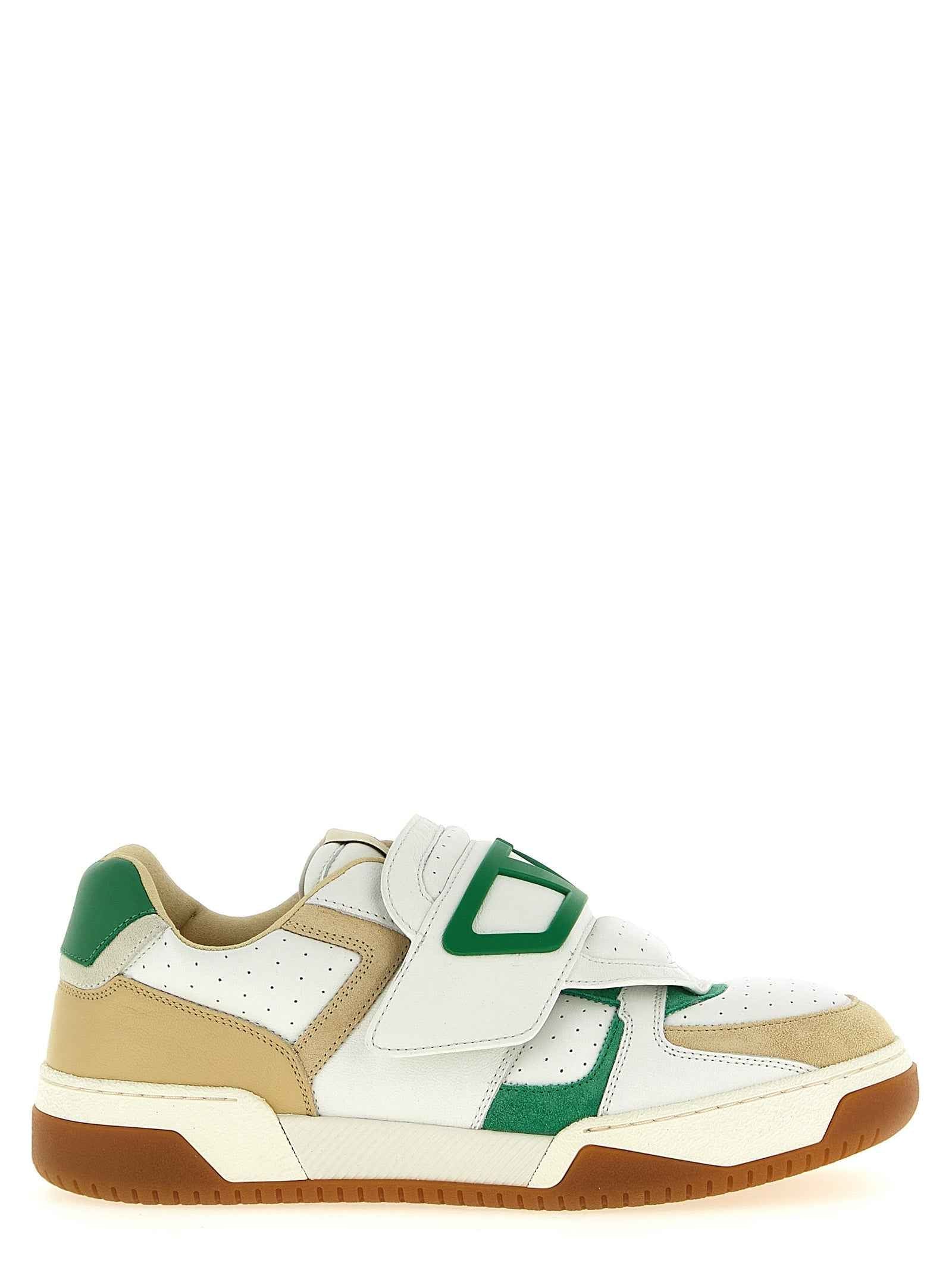 Multicolor Leather Athletic Sneakers