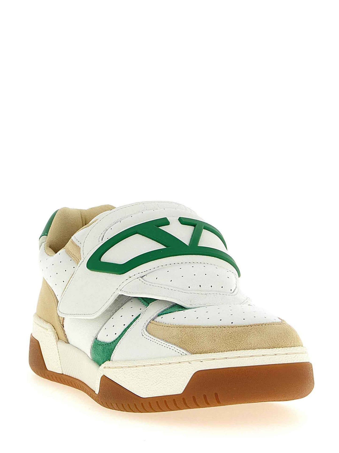Multicolor Leather Athletic Sneakers