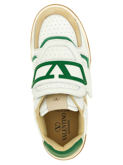 Multicolor Leather Athletic Sneakers