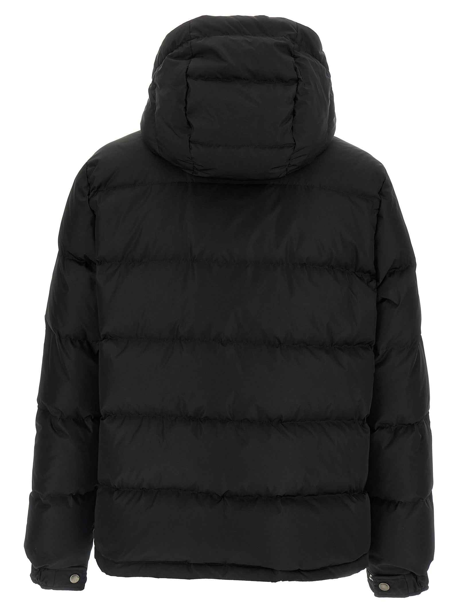 Black Polyamide Full-Length Jacket