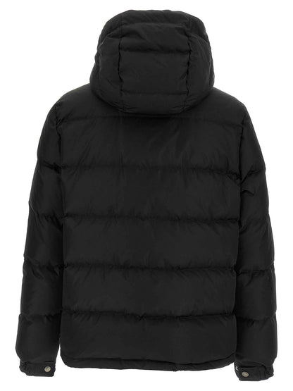 Black Polyamide Full-Length Jacket