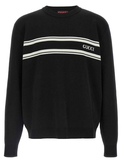 Bicolor Wool Cardigan