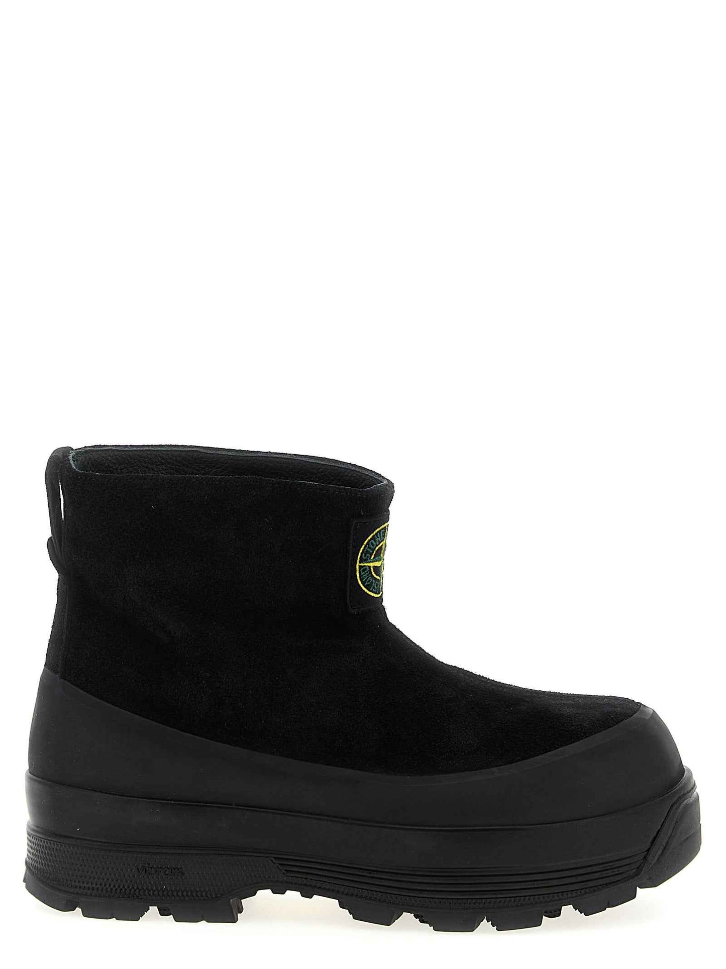 Black Rubber Ankle Boots