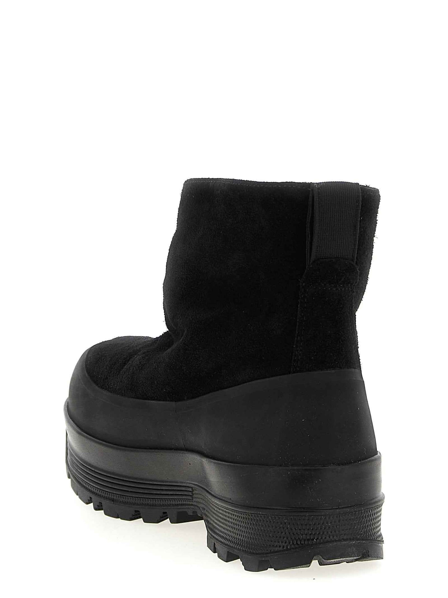 Black Rubber Ankle Boots
