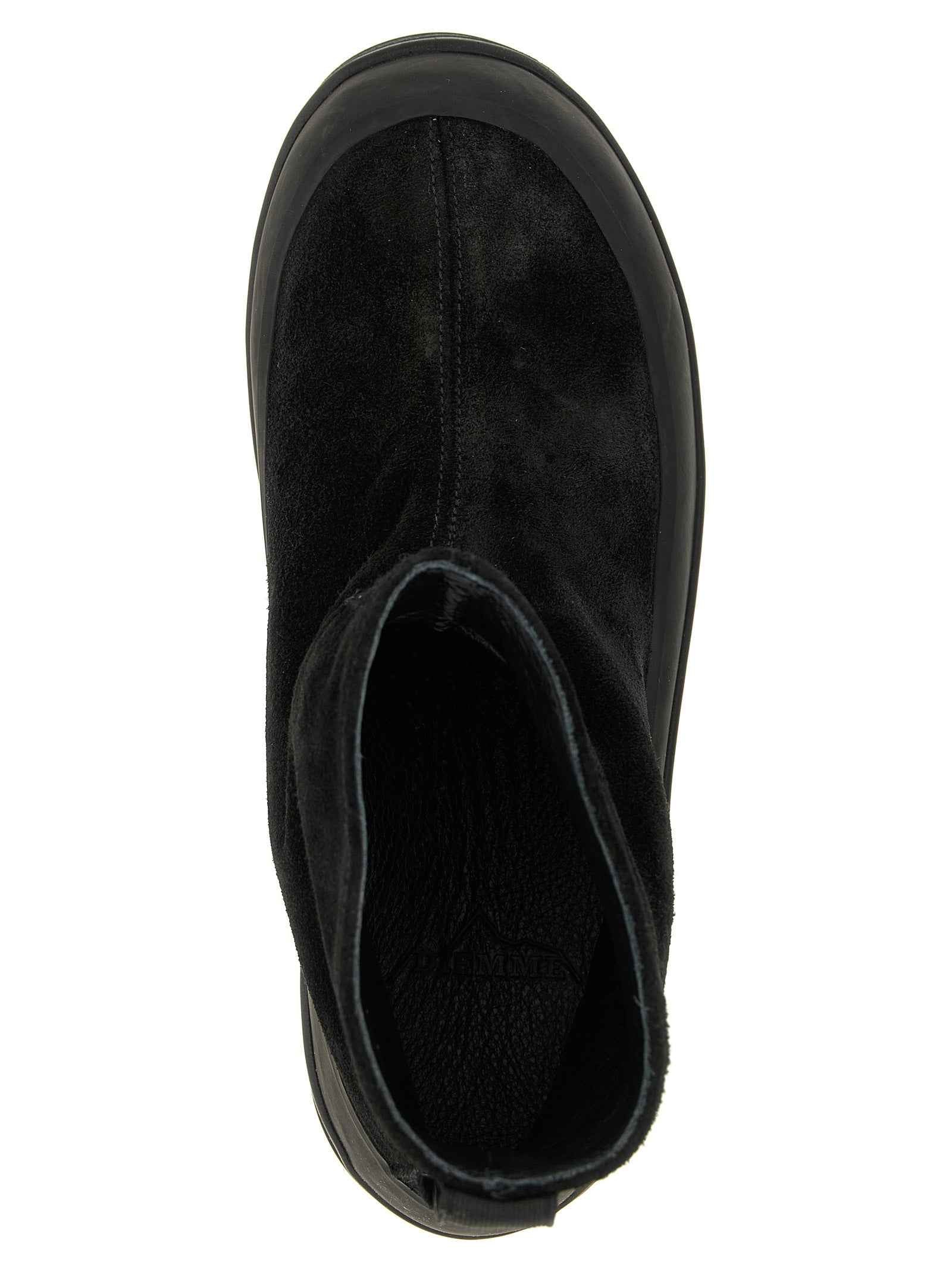 Black Rubber Ankle Boots