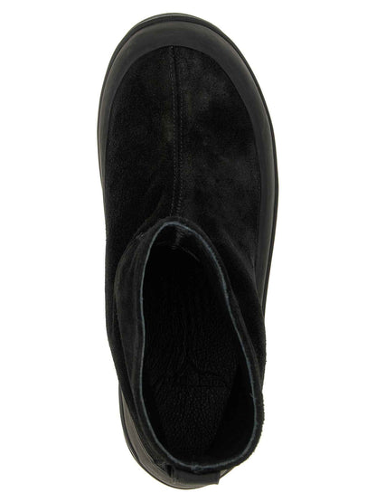 Black Rubber Ankle Boots
