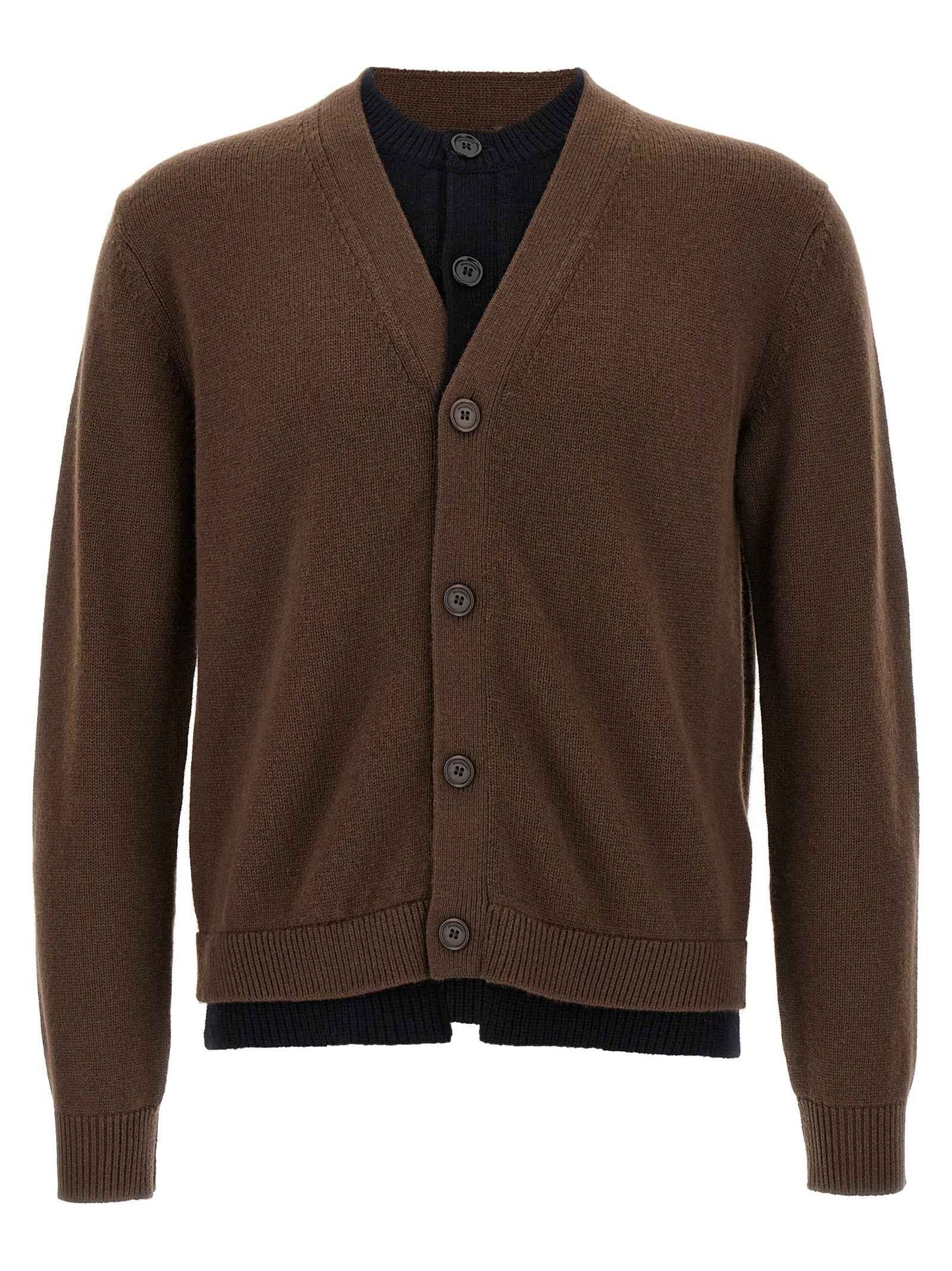 Brown Wool Cardigan