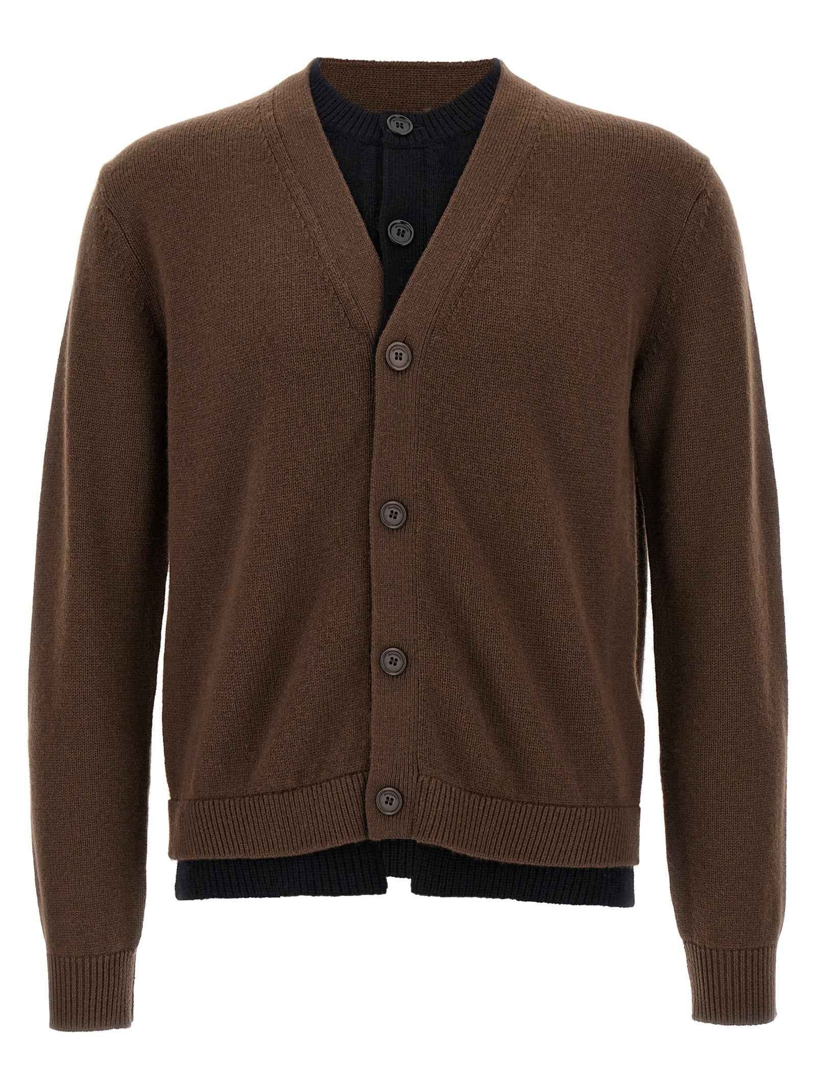 Brown Wool Cardigan