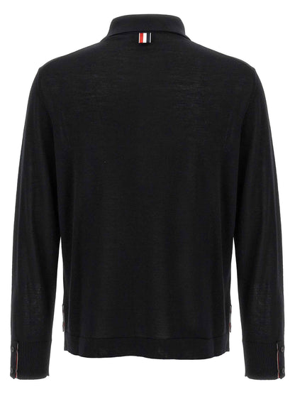 Black Virgin Wool Cardigan