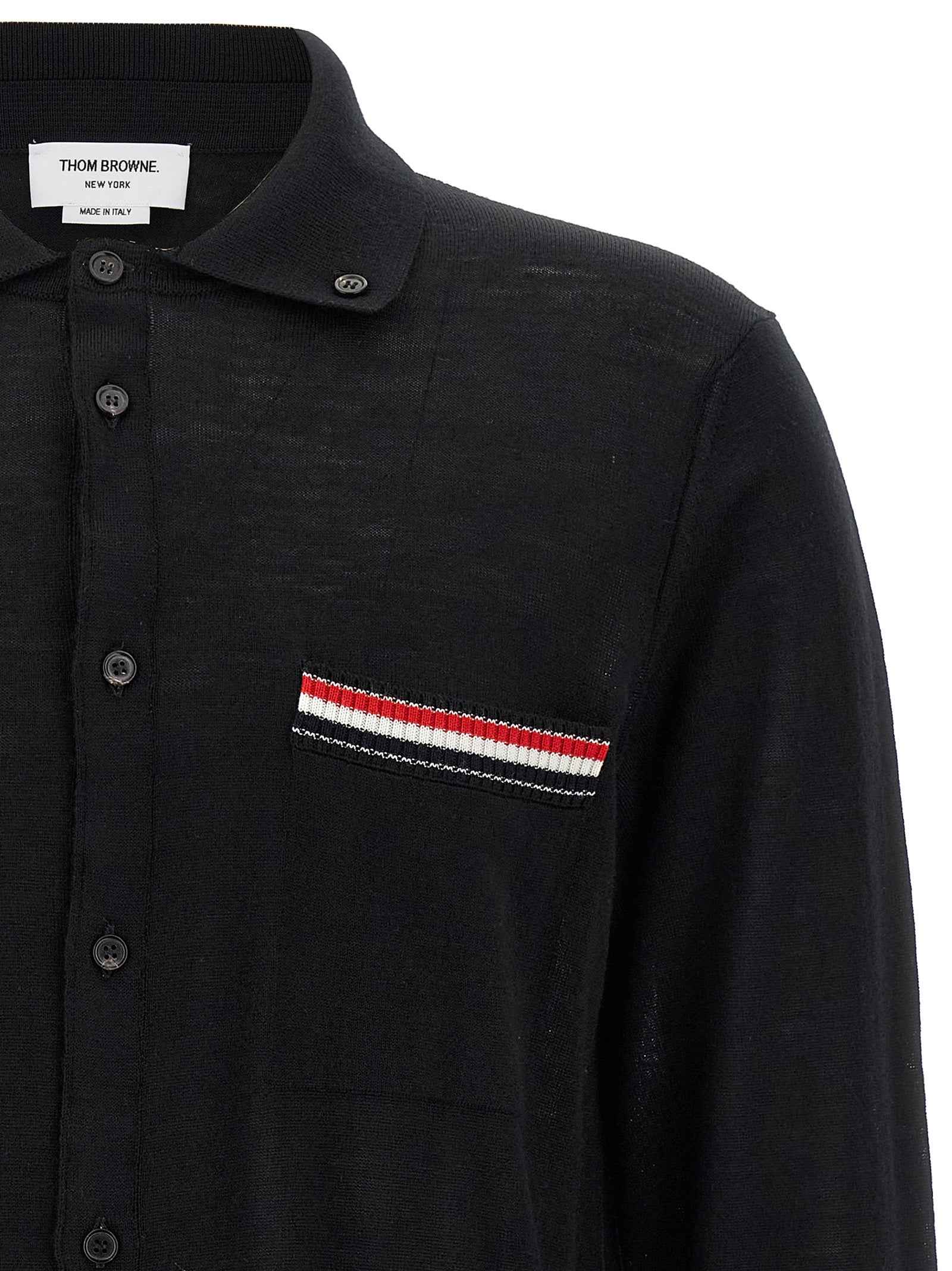 Black Virgin Wool Cardigan