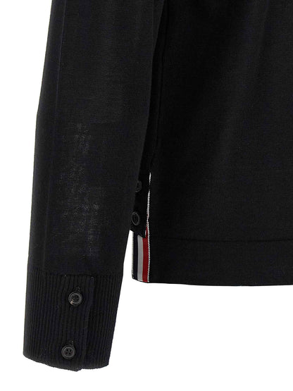 Black Virgin Wool Cardigan