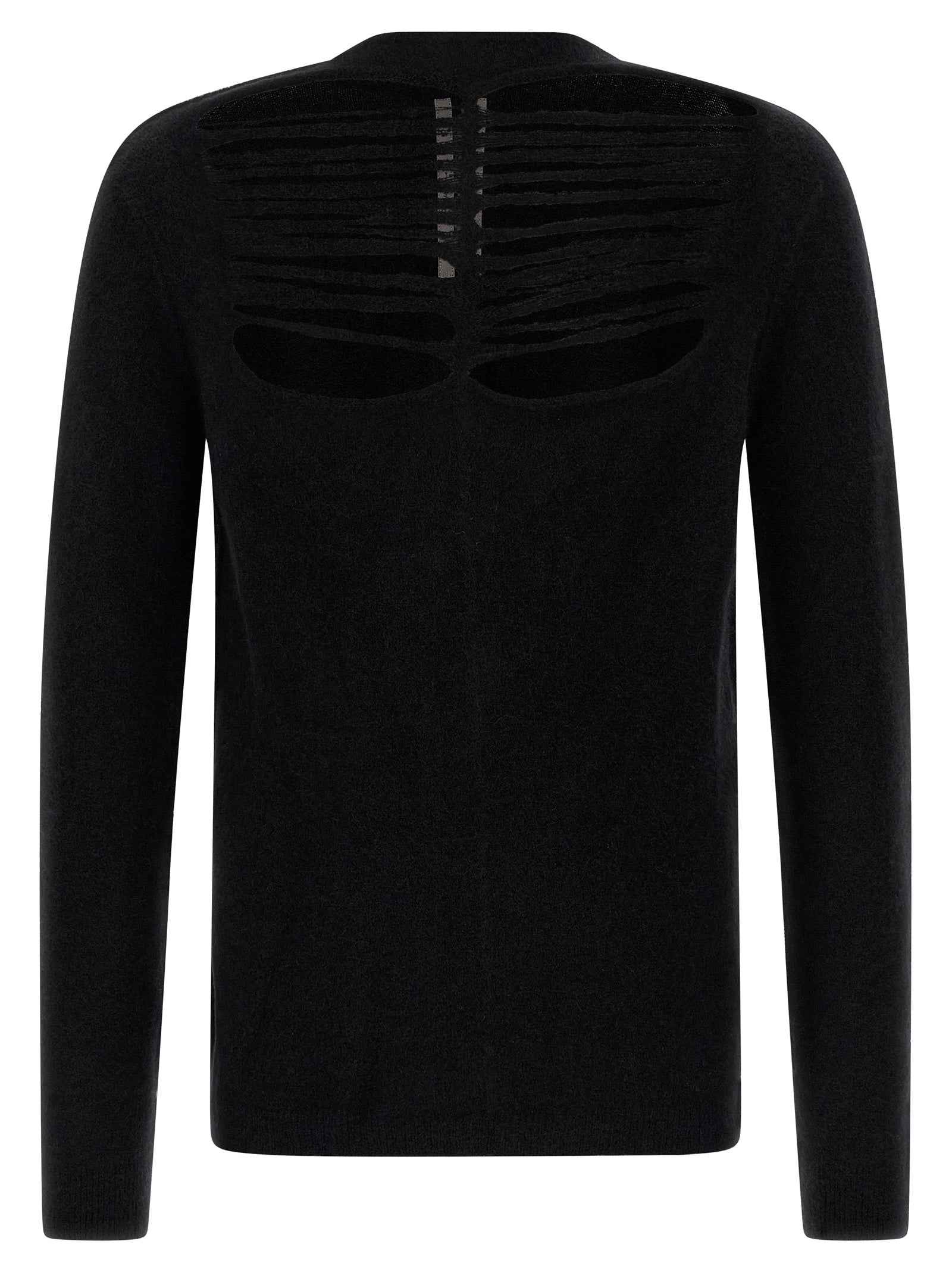 Black Wool Cardigan