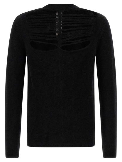 Black Wool Cardigan