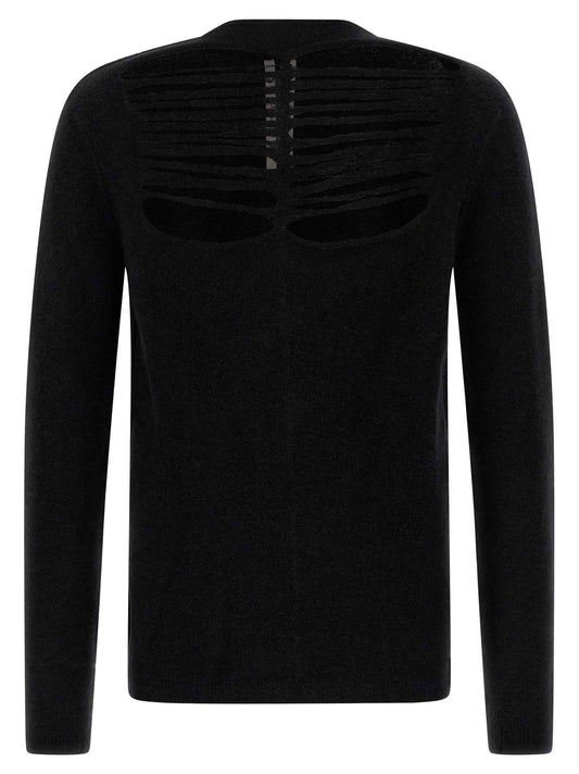 Black Wool Cardigan