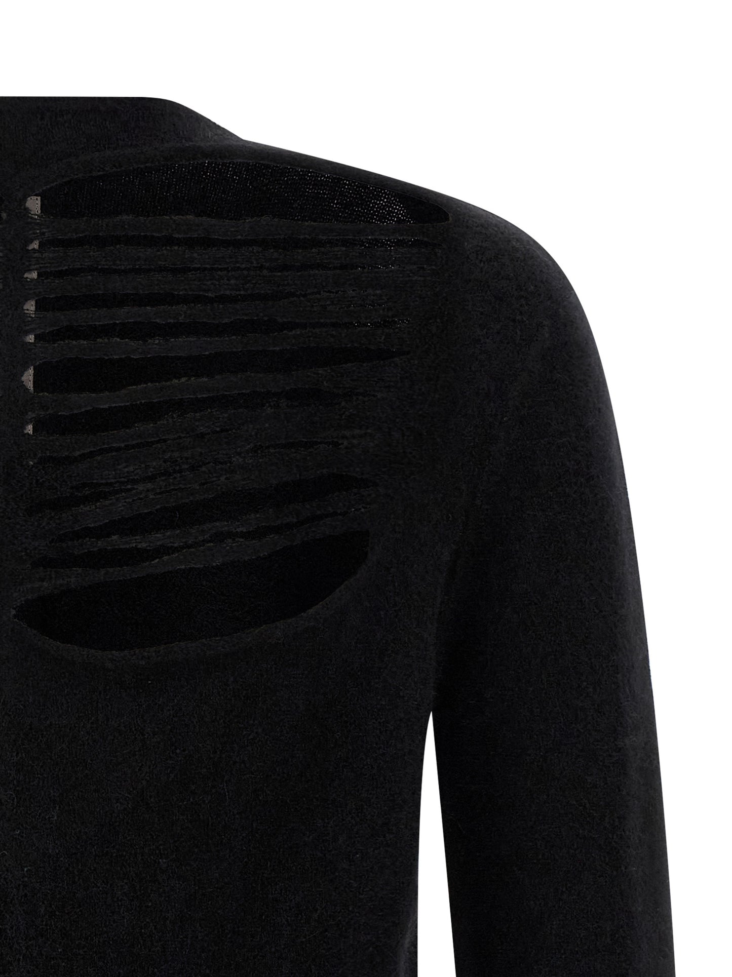 Black Wool Cardigan