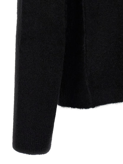 Black Wool Cardigan