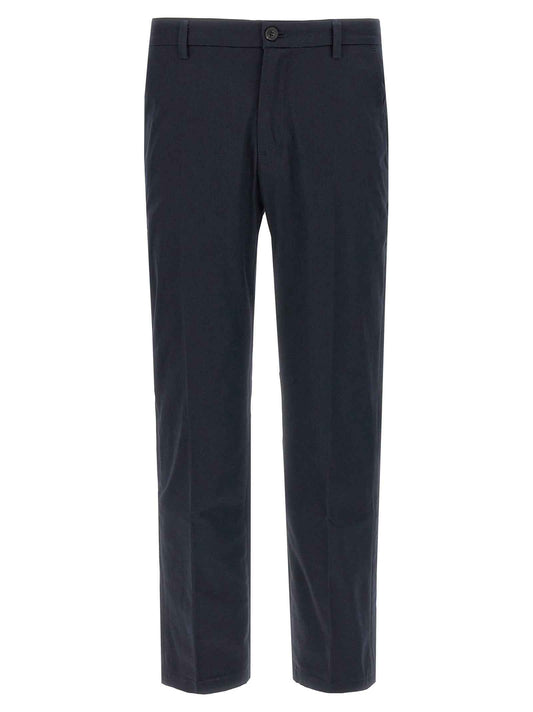 Gray Cotton Cropped Pants