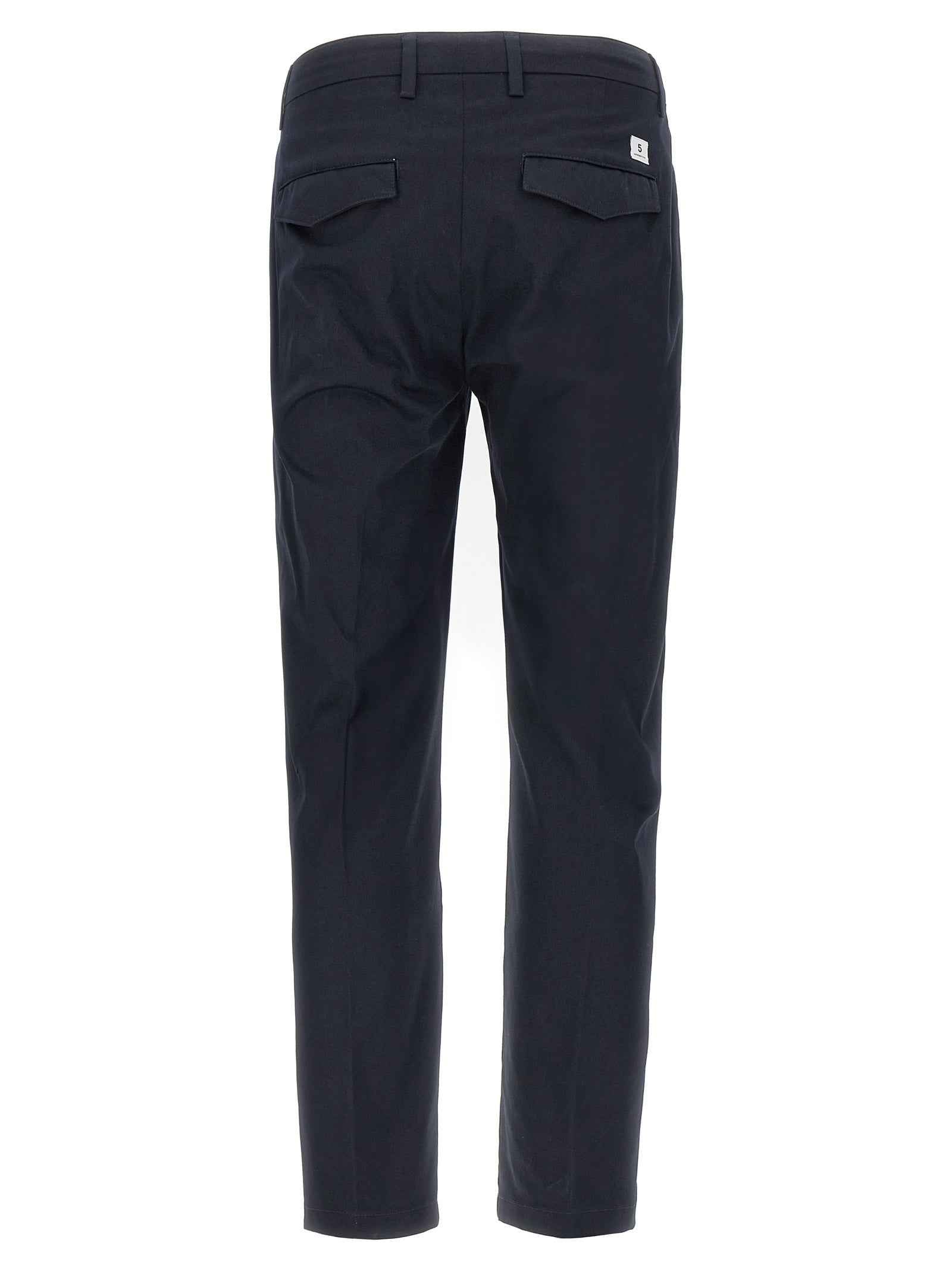Gray Cotton Cropped Pants