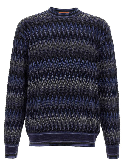 Blue Wool Cardigan