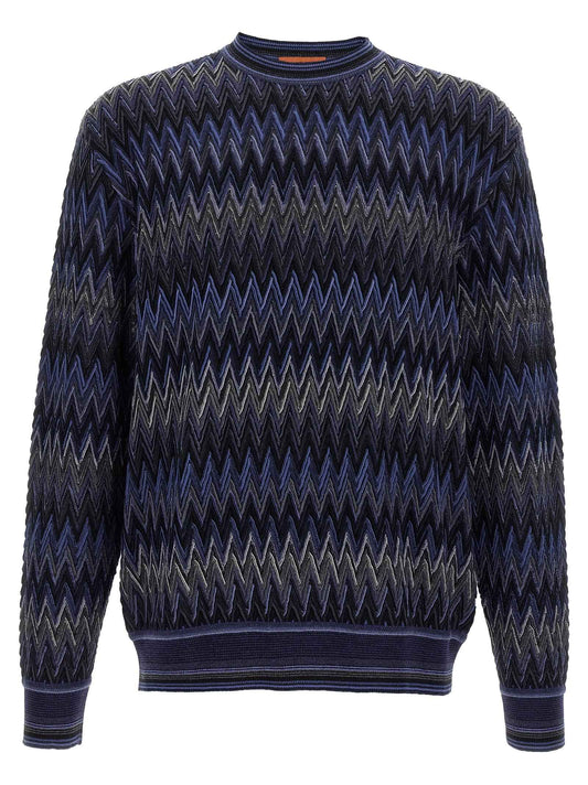 Blue Wool Cardigan