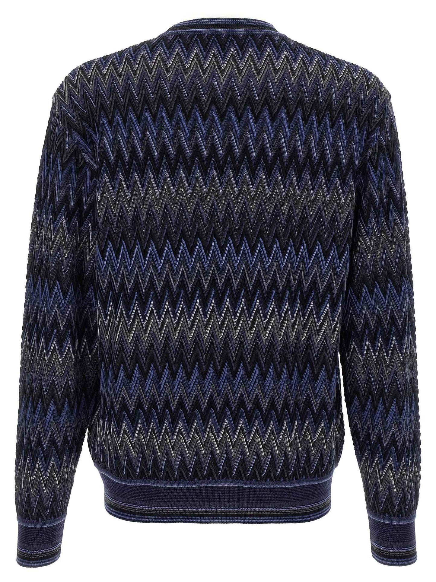 Blue Wool Cardigan