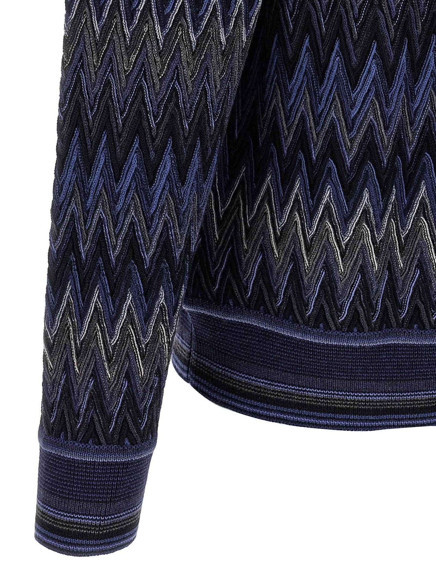 Blue Wool Cardigan
