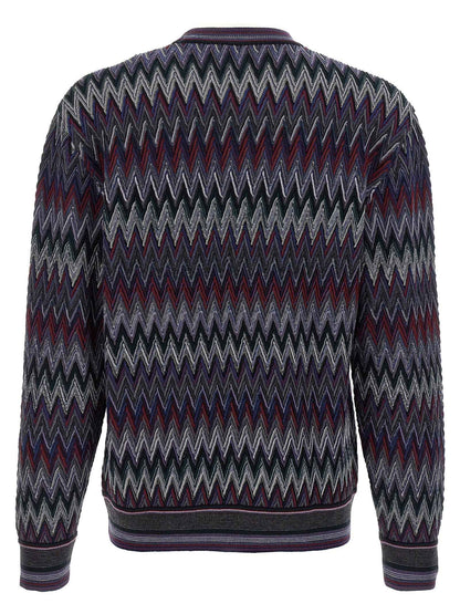Blue Wool Cardigan