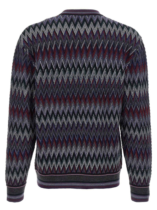 Blue Wool Cardigan