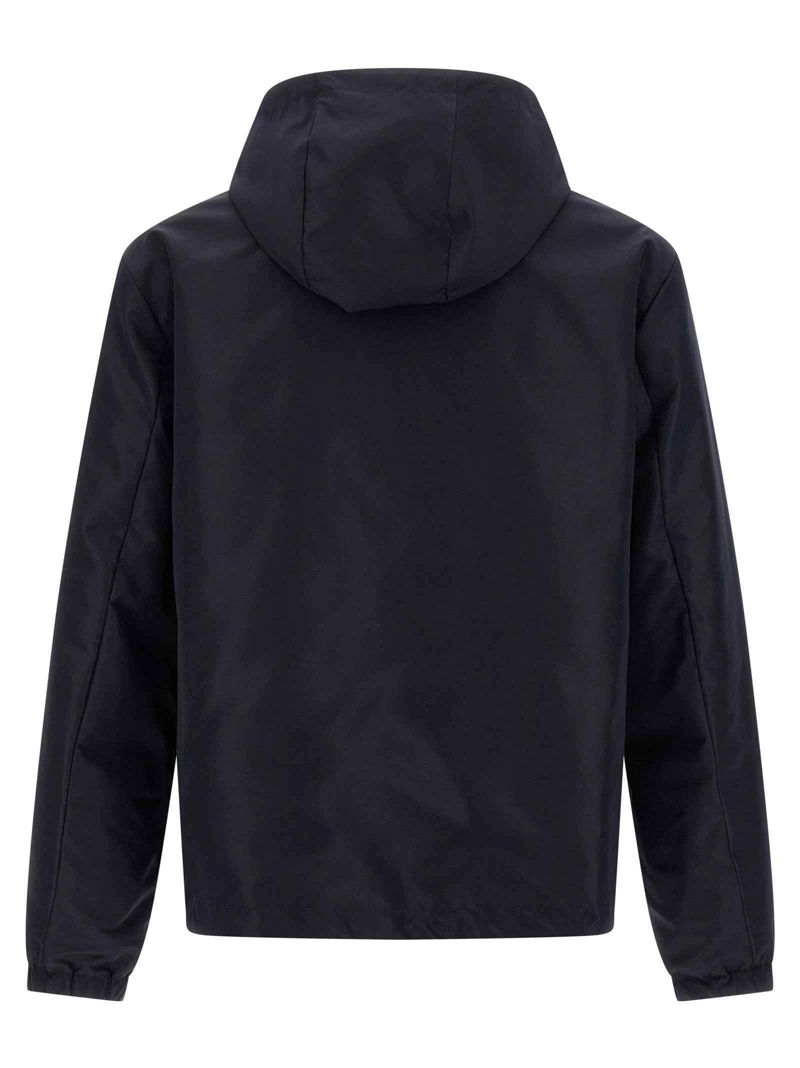 Blue Polyester Shell Jacket