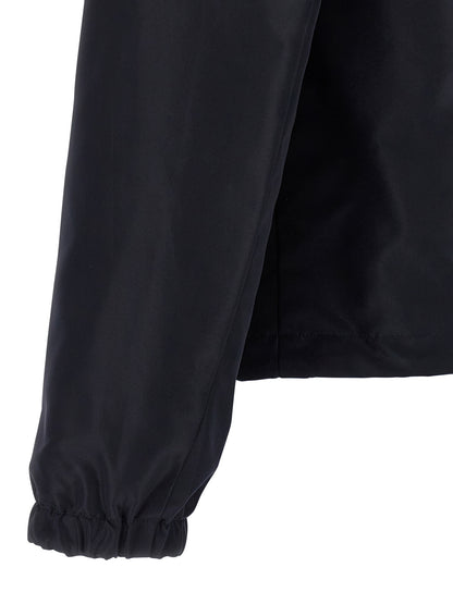 Blue Polyester Shell Jacket