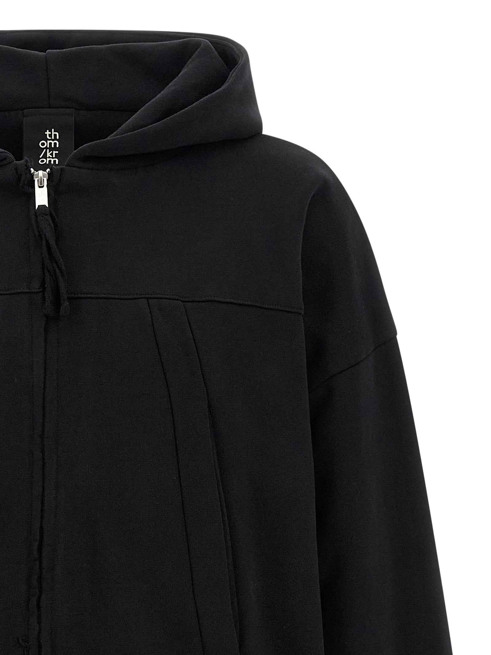 Black Cotton Sweatshirt