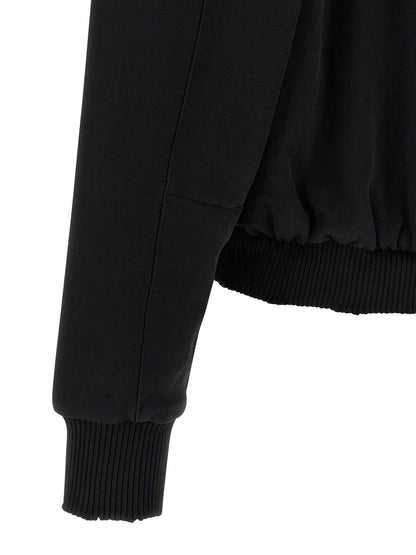 Black Cotton Sweatshirt