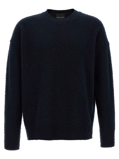 Blue Merino Wool Cardigan