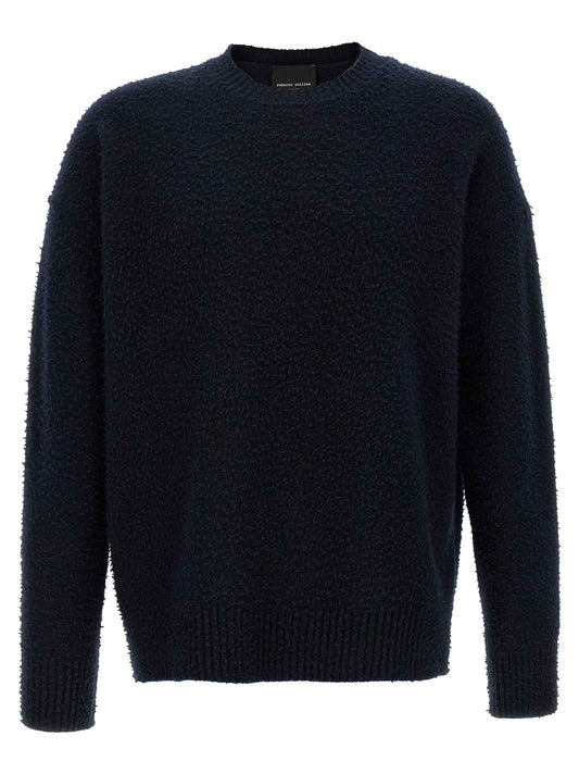Blue Merino Wool Cardigan