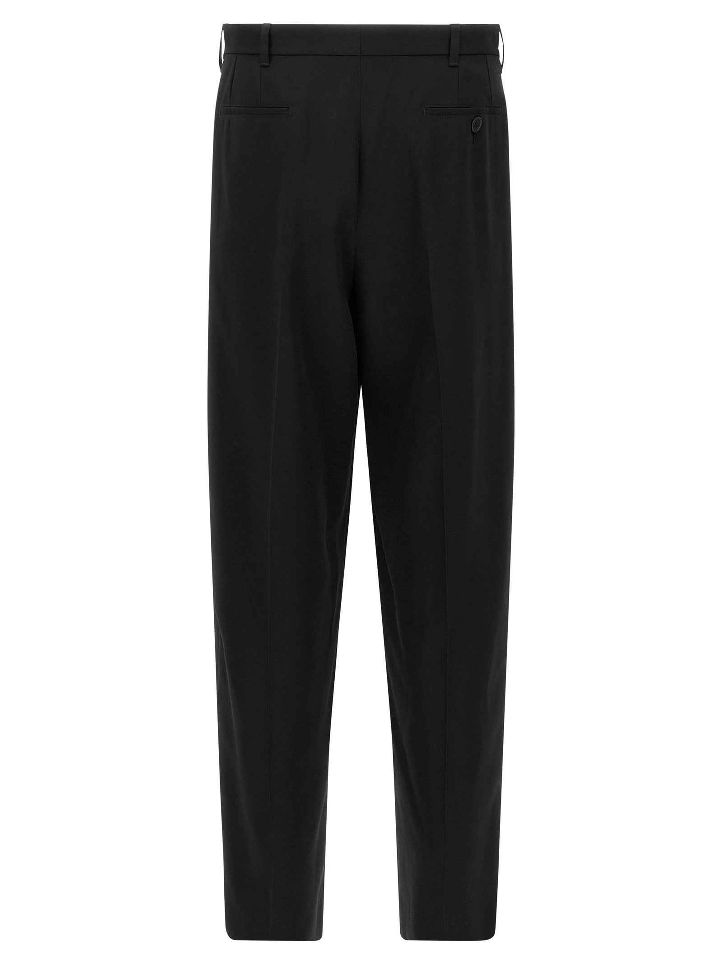 Black Virgin Wool Dress Pants