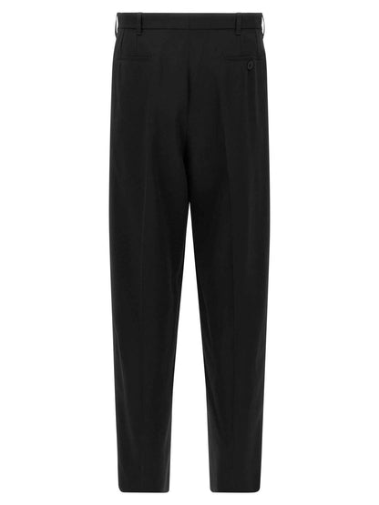 Black Virgin Wool Dress Pants