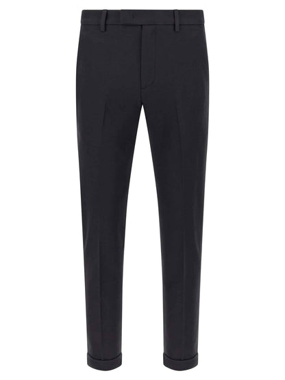 Blue Cotton Chino Pants