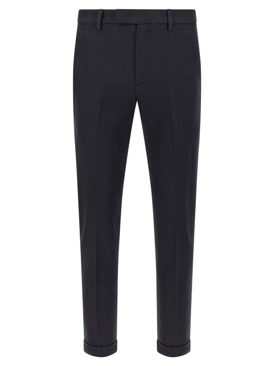 Blue Cotton Chino Pants
