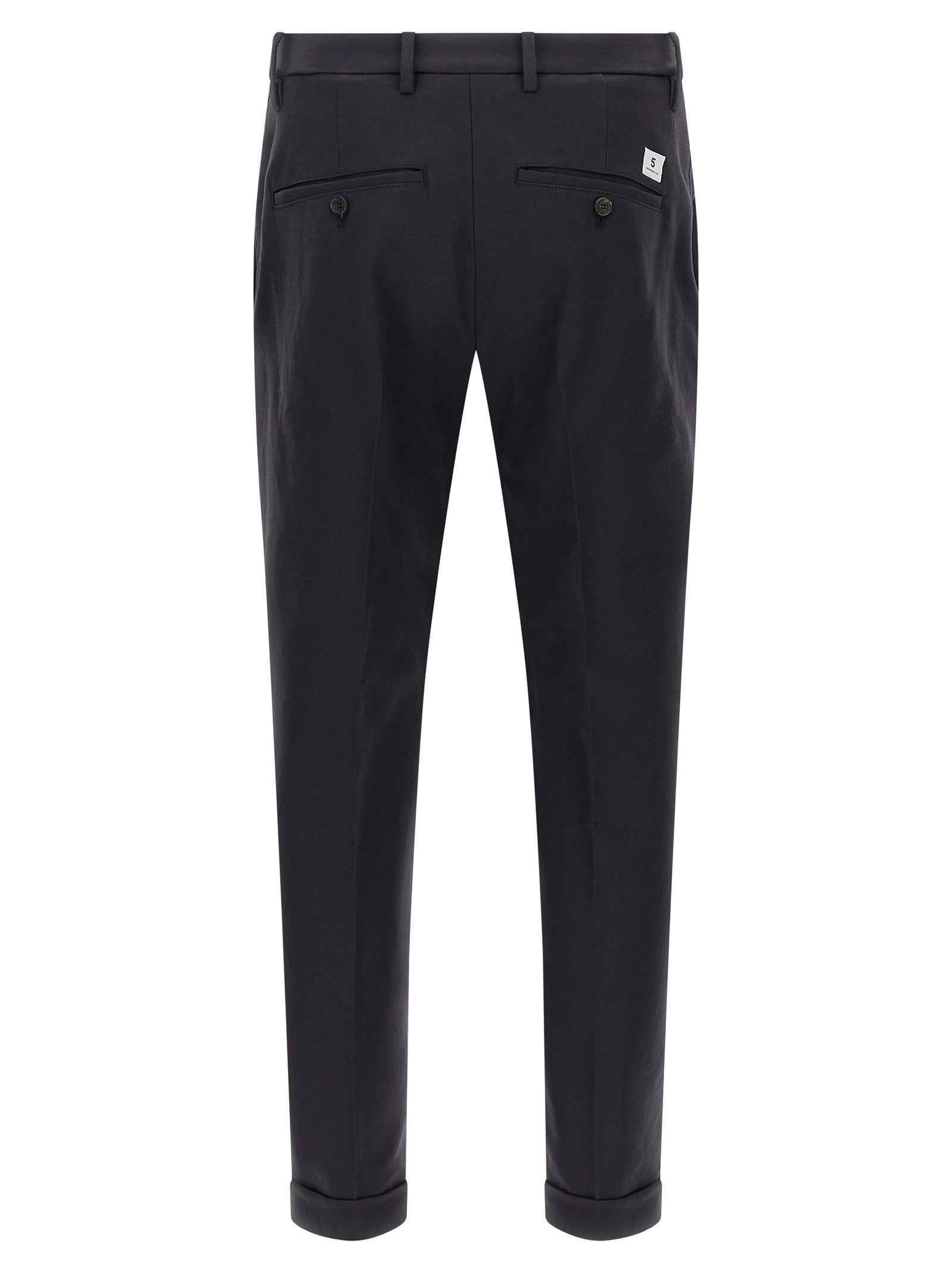 Blue Cotton Chino Pants