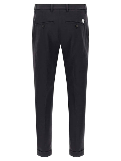 Blue Cotton Chino Pants