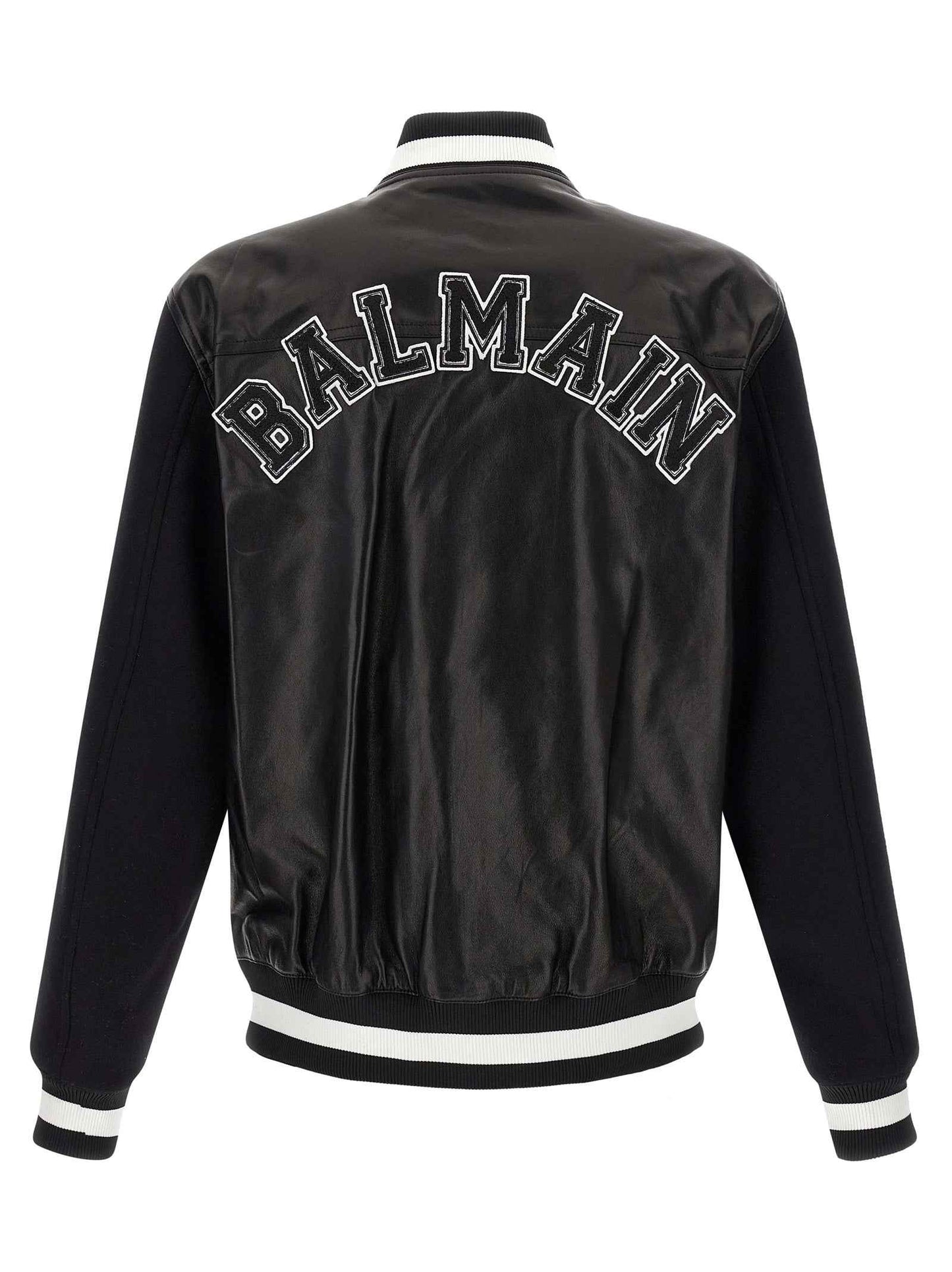 Bicolor Lamb Leather Leather Jacket