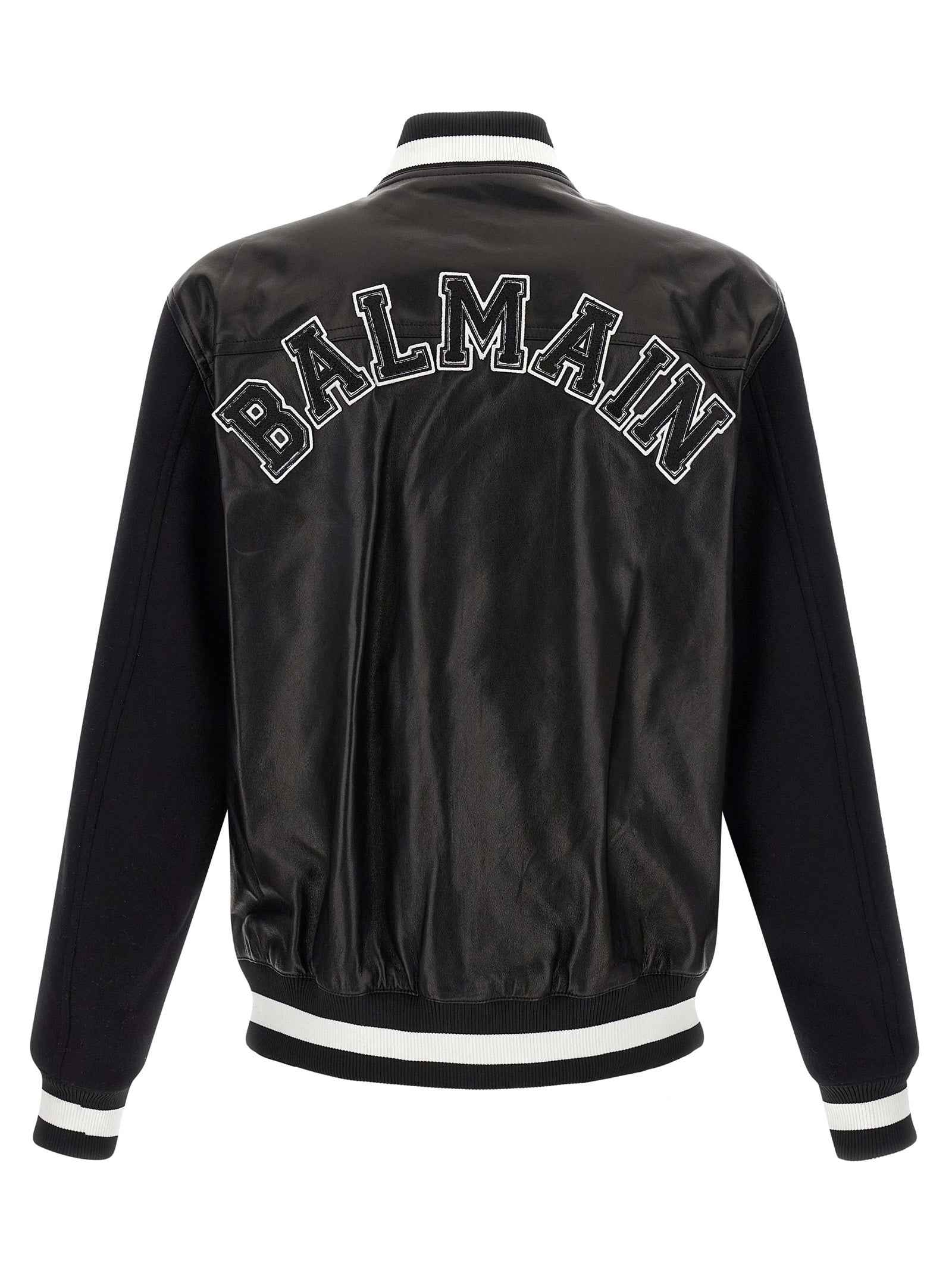 Bicolor Lamb Leather Leather Jacket
