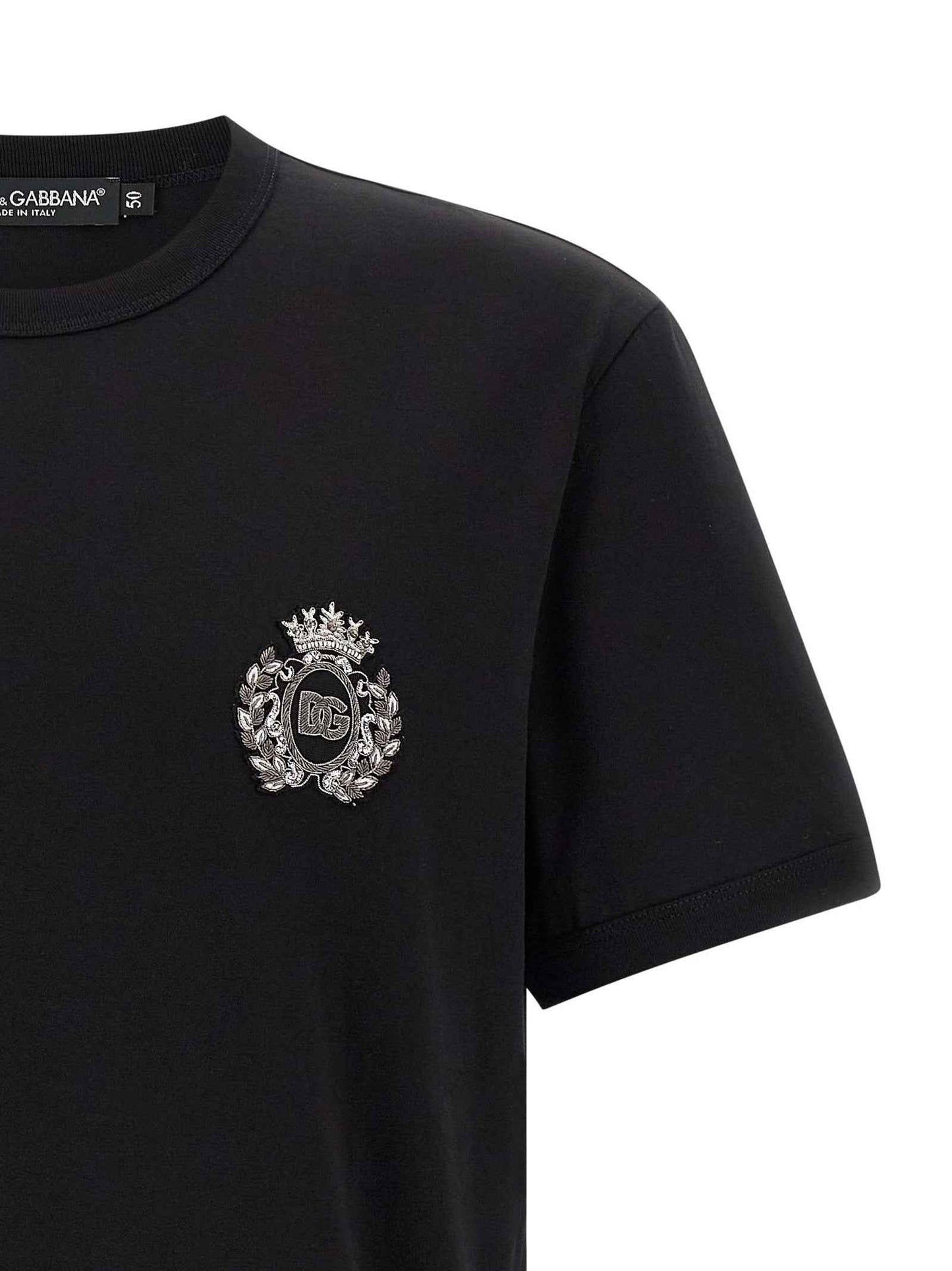 Black Cotton T-Shirt