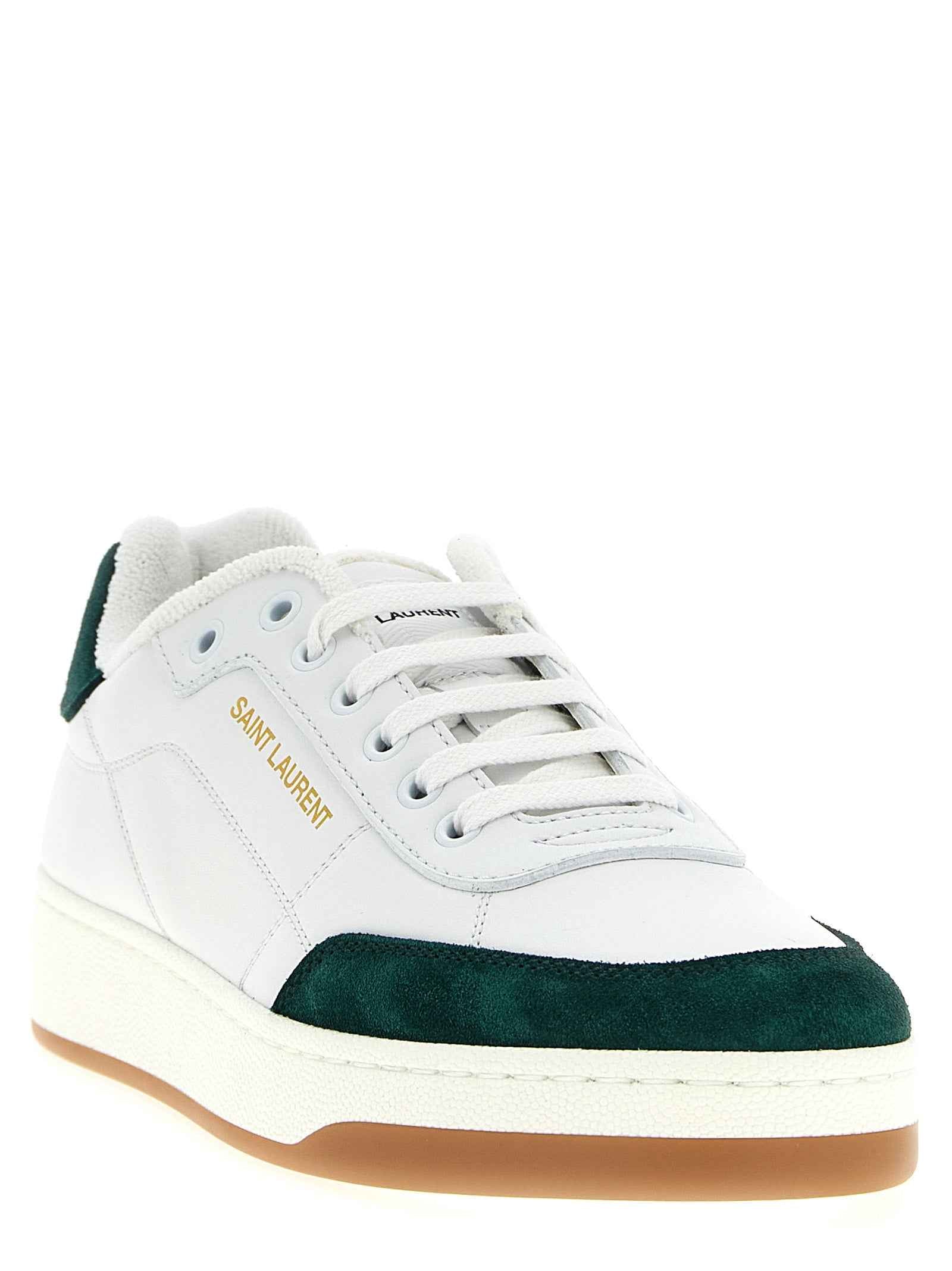Bicolor Calfskin Low Top Sneakers