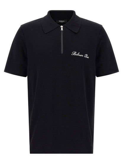 Bicolor Cotton Polo Shirt