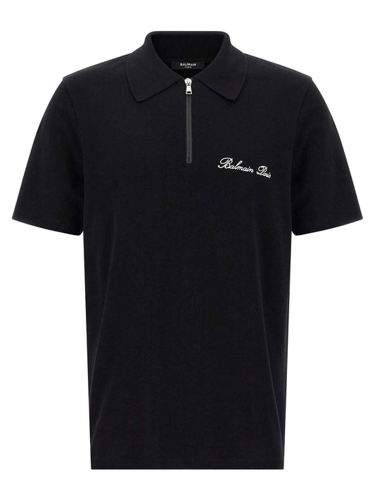 Bicolor Cotton Polo Shirt