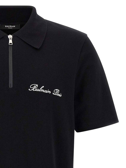 Bicolor Cotton Polo Shirt