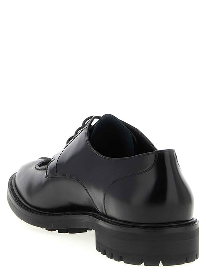 Black Calfskin Oxfords And Derbies