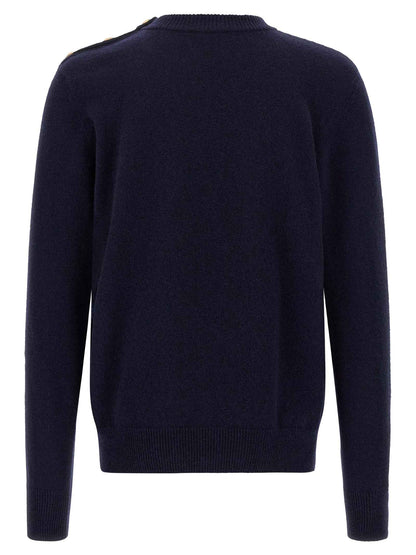 Blue Cashmere Cardigan