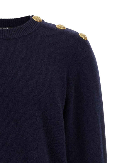 Blue Cashmere Cardigan